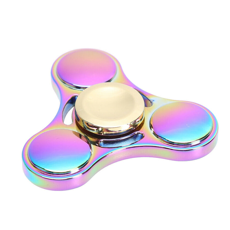 Rainbow Tri-Spinner Fidget Spinner Hand Spinner Zinc Alloy Anti Stress Toys