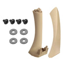 Left Side Inner Door Panel Handle Trim+ Cover for E90 E91 3 Series (Beige)