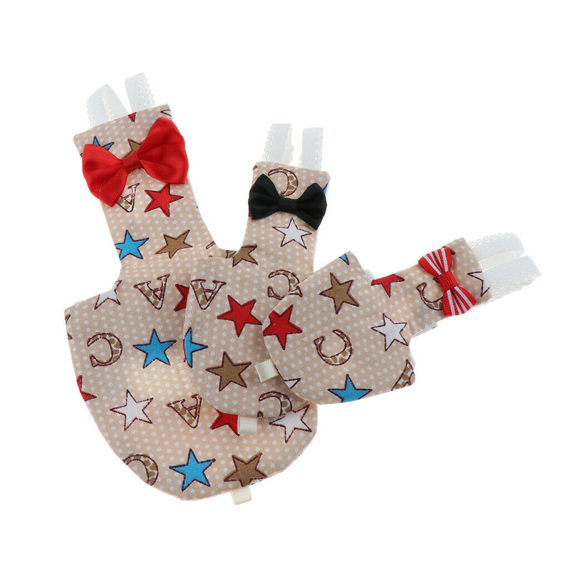 2 Size S Parrot Flight Suit Clothes Bird Pee Pad Nappy for Pet Bird Cockatiels