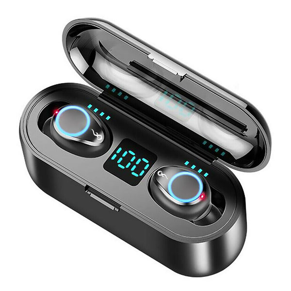F9 Waterproof LED TWS Wireless Headset Bluetooth 5.0 Sports Headphones A#S