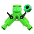 Hose Garden 2 Way 3/4'' Threaded Splitter Tap Connector Y Two Outlet Connection-
