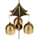 Chinese Wind Chime 2-Layer Roof 6 Bells Lucky Feng Shui Yard Garden Decor