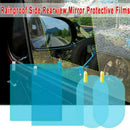 2X Car Rearview Mirror Glass Film Waterproof Anti-Fog Window Membrane
