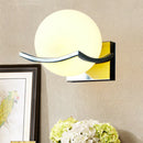Unique Creative Metal Glass Ball Wall Lamp Led Wall Lights for Passage Corr