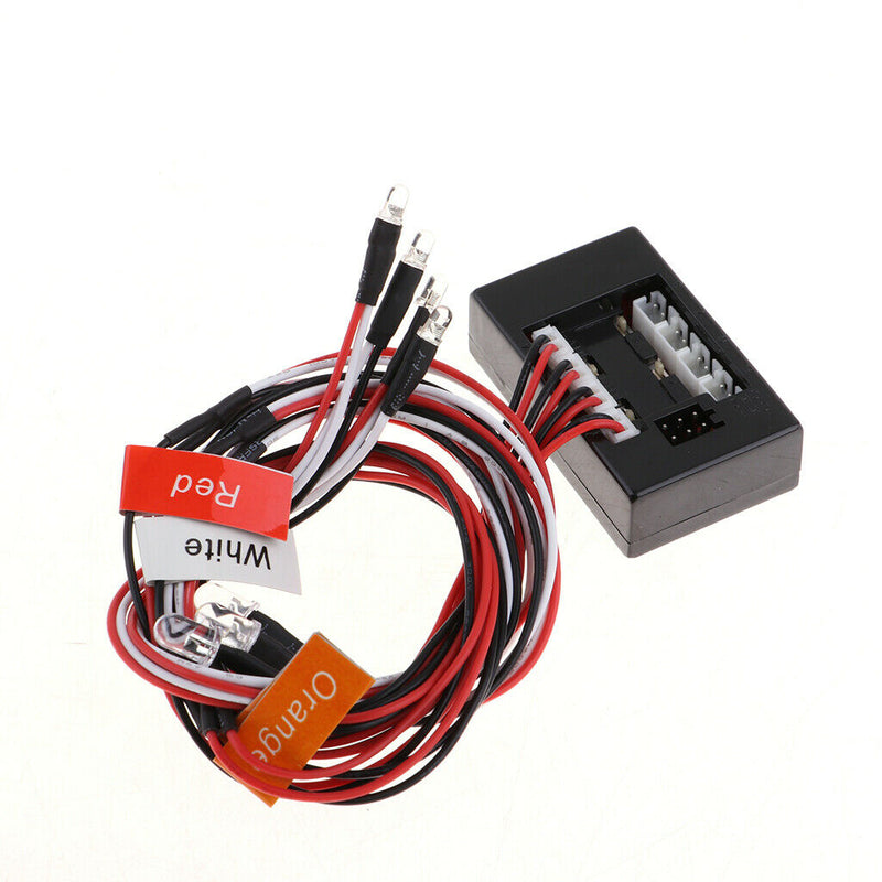 8 LED Light Kit 2 White 2 Red 4 Orange for 1/10 1/8 Traxxas HSP Redcat Axial