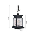 Outdoor Garden Solar Powered Hanging LED String Lights Flickering Candle La S6S4