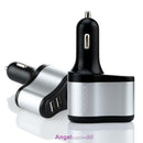 12V Dual USB Power Car Charger Cigarette Lighter Socket Splitter Adapter Outlet