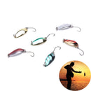 5pcs/lot 3g 30mm Spinner Spoon Fishing Lure Metal Lures Colorful Hard Baits E JR