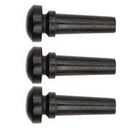 Pack of 3 Ebony Violins Fiddles Tail Nails Fasten Tailpiece 32 x 19 x 6mm