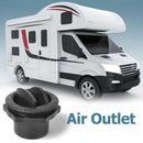 Universal 60mm Round A/C Air Outlet Vent Kit for RV Bus Boat Yacht (Black)