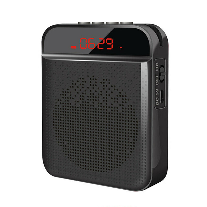 Portable Voice Amplifier Wired MicrophoneÃ‚Â Mini PA System Speaker (Black) A