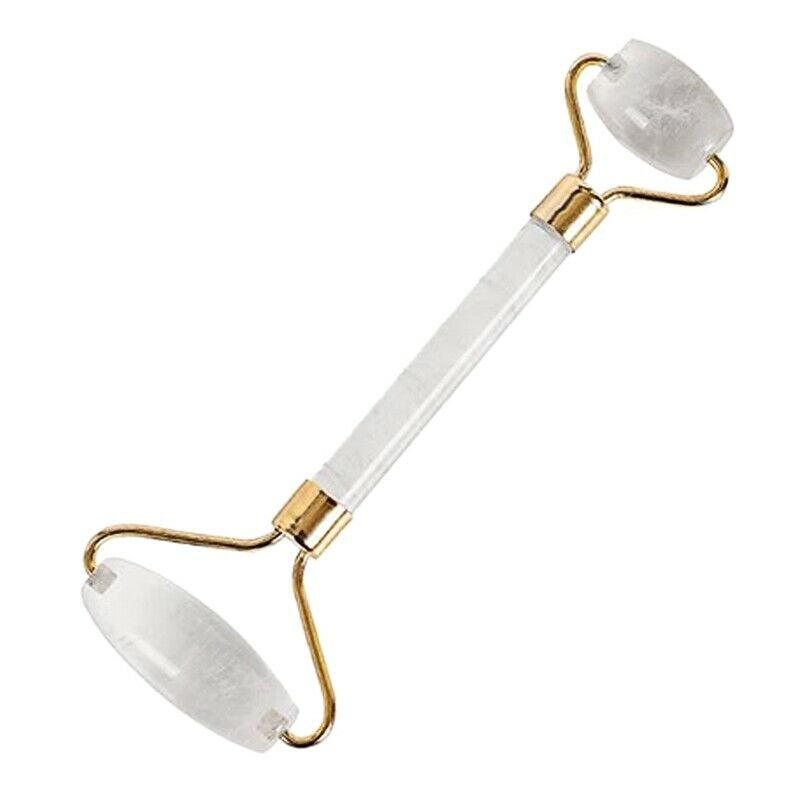 Natural Jade Roller Facial Massager Roller, SPA Guasha Head Neck Body Facia H5P8