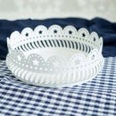 Sweetgo Round Crown Tray Push Cake Stand Hollow Out Star Plate Cake Decorat