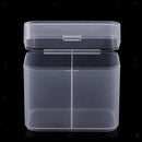 Plastic Makeup Rounds Cotton Swabs Towels Storage Box Crafts Container Case