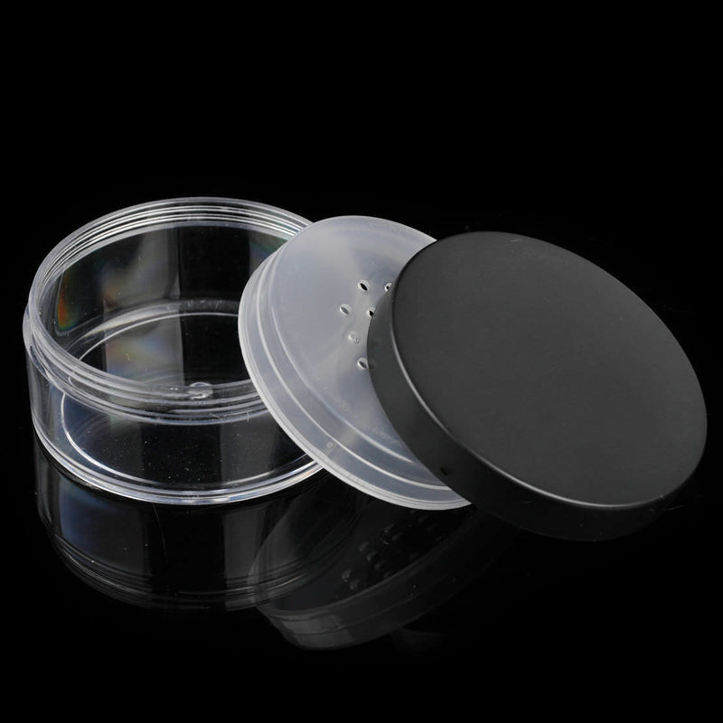 Plastic 50g Loose Powder Jar Powder Puff Box Empty Cosmetic Container for Makeup