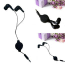 3.5mm Sport Headset Retractable Storage Super Bass Stereo In-Ear Earphone RQK