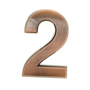 2x Copper Plastic Door Number Plaque Sign for Home Hotel Office Building 2,5