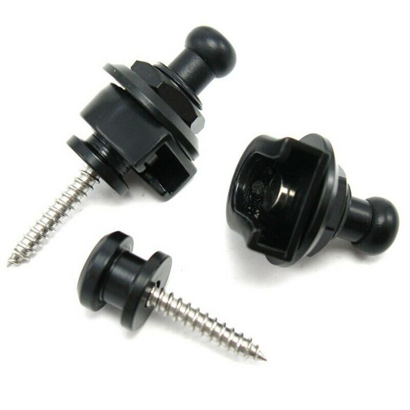 2 Pcs/Set Guitar Non-Slip Strap Buttons Strap Buckle Lock Straplock Button