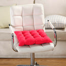 Soft Cotton Seat Cushion Winter Home Office Bar Chair Cushion(Red)