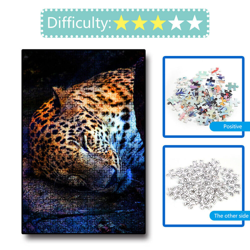 1000 Pieces Paper Jigsaw Puzzles Sleeping Cheetah Assembling Picture Craft