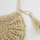 Straw Crossbody Bag Women Weave Shoulder Bag Round Summer Beach Purse and H