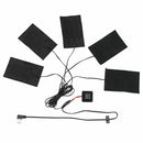 5 Pad Electric Heating Thermal Clothes Heated Jacket Outdoor Mobile Warming Gear