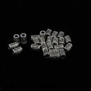 24 Pieces Norse Viking Rune Dreadlocks Beads Metal Hair Beards Pendants Rings