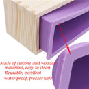 1100g Wood Loaf Soap Mould with Silicone Mold Cake DIY Making Wooden Box