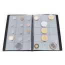 10 Pages 150 Pockets Coin Album PVC Coins Holders Collection Book (Blue)