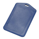 Office School Faux Leather Vertical Name Card ID Badge Holder Pouch 10 Pcs Z6N4