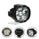 2Pcs 6LED White Motorcycle Headlight Spot Light DRL Driving Fog Lamp Waterpro_