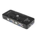 4 Port Hub USB 2.0 KVM VGA/SVGA Switch Box For PC Keyboard Mouse Monitor