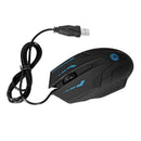 1X(Lightweight Gaming Mouse 3 Buttons Optical Mouse Usb Wired Game Mice For