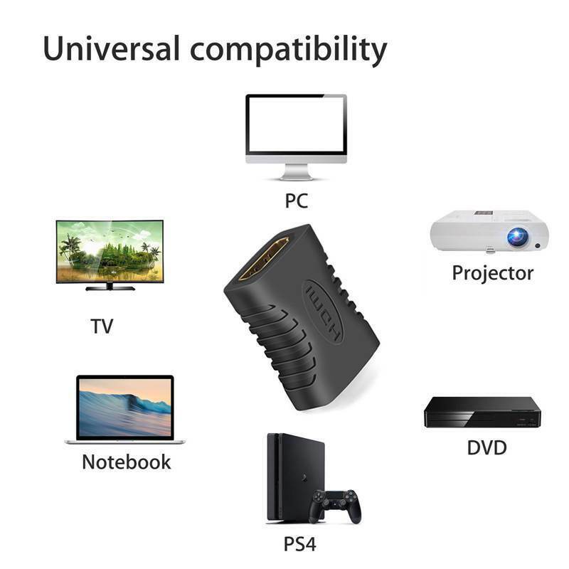 10Pcs Hdmi Female To Female Coupler Extender Adapter Connector F F For Hdtv Y7X1