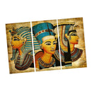 Modern Canvas Wall Art of King of Egypt for your Living Room-3 Panel Size L