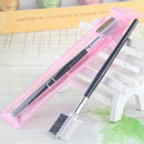 Eyebrow Eyelash DualComb Extension Brush Comb Cosmetic Makeup  LJ