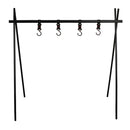 Portable Camping Hanging Rack Cookware Light Lamp Hanger Shelf Stand with 4 Hook