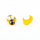 Wholesale 100Pcs Home Decor Mini Bee Wooden Sponge Self-Adhesive Wall Stickers