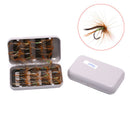 32Pcs/Box Fly Fishing Lure Dry/Wet Fly Ice Fishing Lure Artificial Bait WithB FT