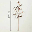 3 Pack 21 inch Cotton Stems Farmhouse Decoration Floral Picks - Rustic Styl S1C3