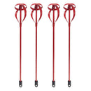 4xPaint Mud Mixer For Drill 1-5 Gallon Buckets Paddle Mud Mixing Tool