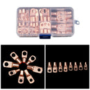 60Pcs Electrical Copper Lug Cable Wire Connectors Crimp Terminal SC6-25 S IVO