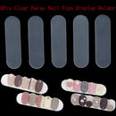 5Pcs/Set Clear False Nail Tips Diy Display Stand Holder Nail Art Manicure To OZ