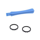 5x Chrome Thumbstick Accent Rings+Teardown Rod for Xbox One Elite Controller
