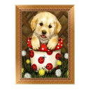 DIY 5D Diamond Embroidery Dog Painting Cross Stitch Craft Home Decor