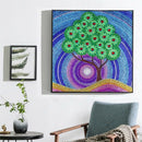 5D Diy Full Special Shaped Diamond Painting Scenic Green Tree Forest Crysta