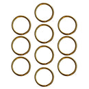 20pcs Brass Round Split Key Chain Rings Key Holder Loop Craft 12mm 25mm