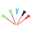 50 Pcs Multi Color Plastic Golf Tees 72mm Durable Rubber Cushion Top Golf Tee ME