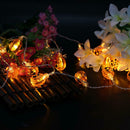 20pcs LED Lamps Halloween Ghost Pumpkin String Lights for Party Bar Decor A