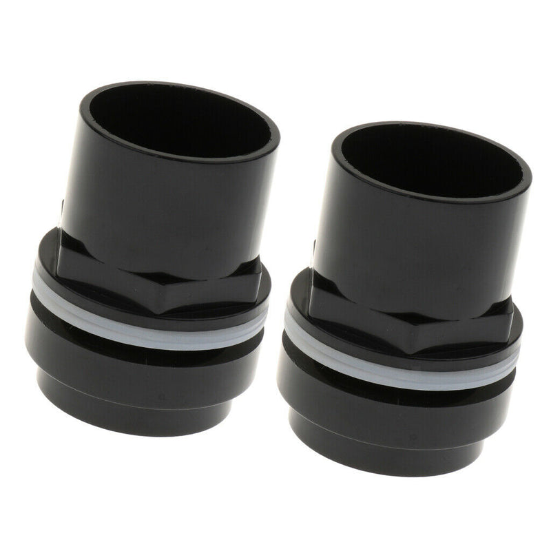 Fish Tank Water Pump Tube Aquarium Pipe Connector Adapter 50mm Dia 2x